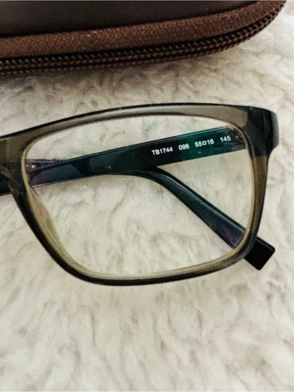 Timberland TB1744 096 Gray/Black Unisex Eyeglasses Frame only w/ Case 55x16 145